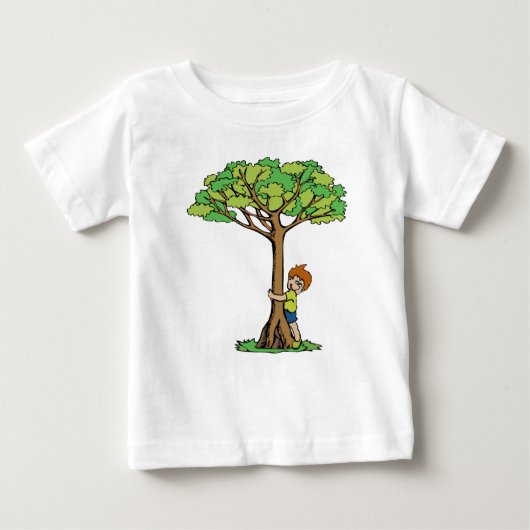 T-shirt Pour Bébé Hugger d'arbre (Devant)