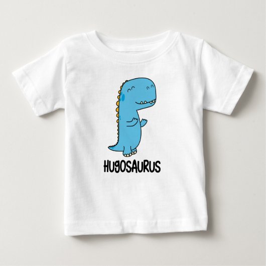 T-shirt Pour Bébé Hugosaurus mignon dinosaure aime les câlins (Devant)