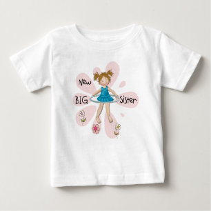 T-shirt Pour Bébé Hula Hoop Nouvelle grande soeur