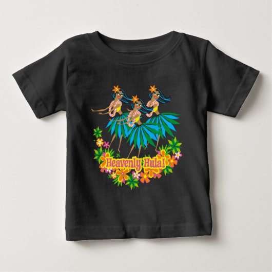 T-shirt Pour Bébé Hula Infant Creeper céleste (Devant)