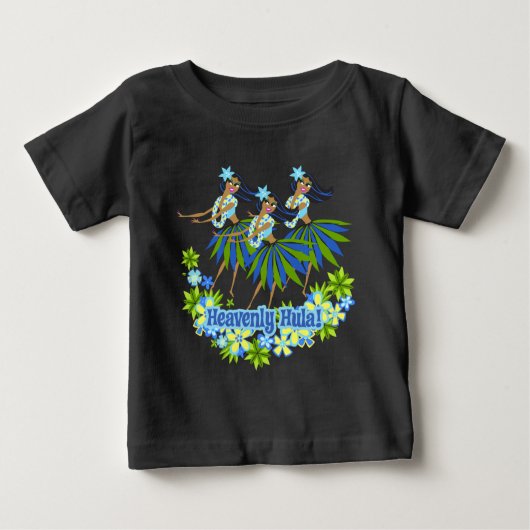 T-shirt Pour Bébé Hula Infant Creeper céleste (Devant)