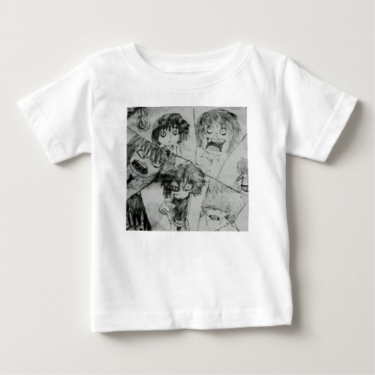 T-shirt Pour Bébé humoristique expression faciale (Devant)