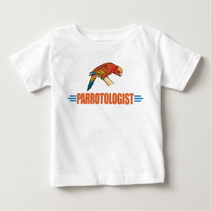 T-shirt Pour Bébé Humoristique J'adore les perroquets