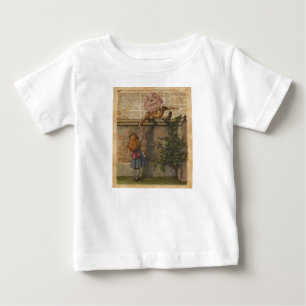T-shirt Pour Bébé Humpty Dumpty et illustration de livre vintage