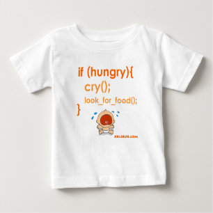 T-shirt Pour Bébé Hungry Baby