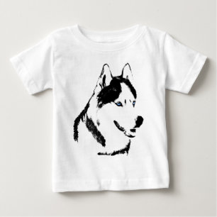 T-shirt Pour Bébé Husky Baby Tootoo One Piece Malamute Husky Robe