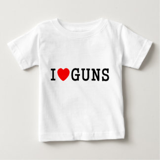 T-shirt Pour Bébé I armes à feu de coeur