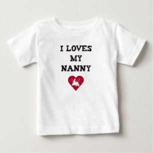 T-shirt Pour Bébé I bonne d'enfants d'amours