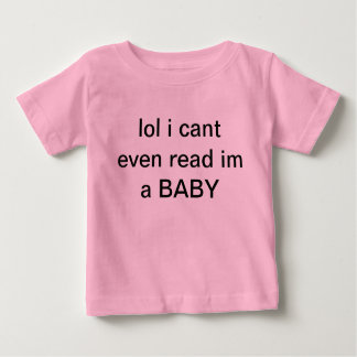 T-shirt Pour Bébé i can't even read yet babysuit