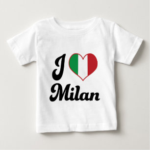 T-shirt Pour Bébé I coeur Milan Italie (amour)