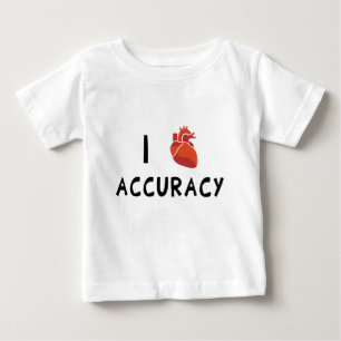 T-shirt Pour Bébé I exactitude de coeur