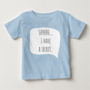 T-shirt Pour Bébé I have a secret, big brother customizable date