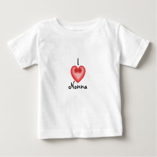 T-shirt Pour Bébé I Heart ( Amour ) Nonna Shirt