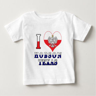 T-shirt Pour Bébé I Heart Love Hobson Texas