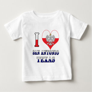 T-shirt Pour Bébé I Heart Love San Antonio Texas