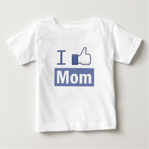 T-shirt Pour Bébé I like mom