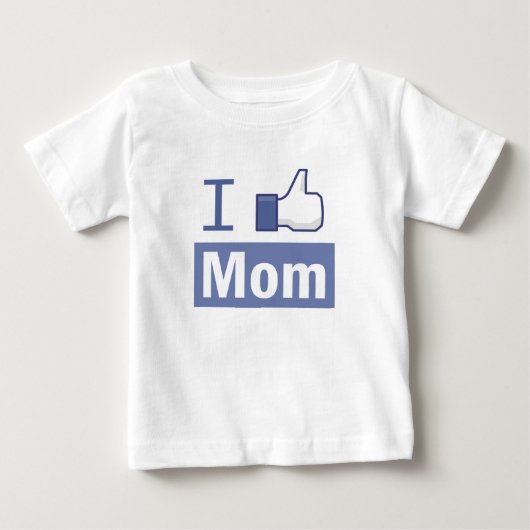 T-shirt Pour Bébé I like mom (Devant)