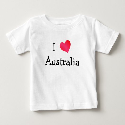 T-shirt Pour Bébé I Love Australia (Devant)