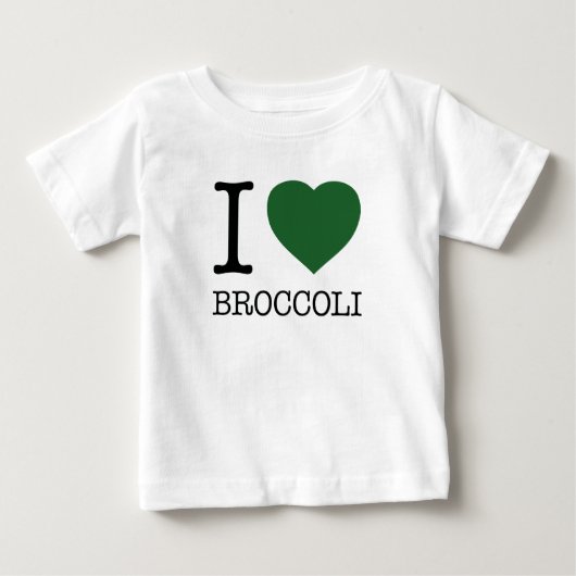 T-SHIRT POUR BÉBÉ I LOVE BROCCOLI (Devant)