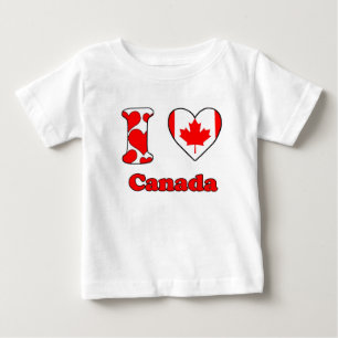 T-shirt Pour Bébé I love Canada