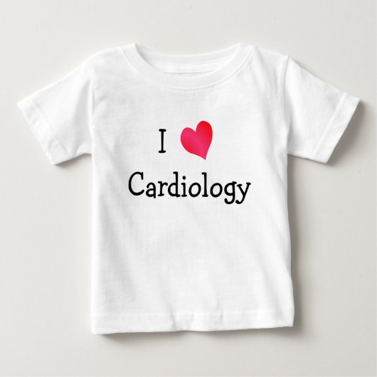 T-shirt Pour Bébé I Love Cardiology (Devant)
