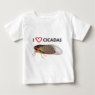 T-shirt Pour Bébé I Love Cicada