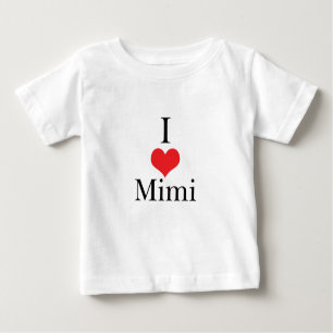 T-shirt Pour Bébé I Love (Coeur) Mimi
