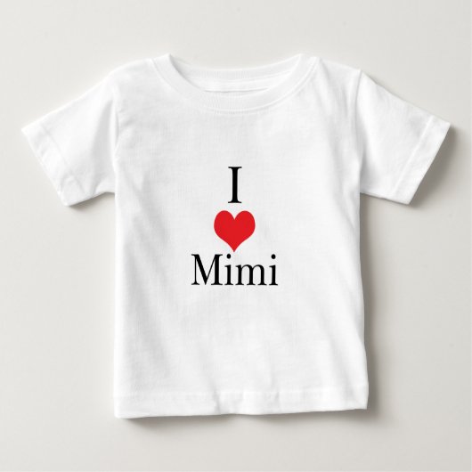 T-shirt Pour Bébé I Love (Coeur) Mimi (Devant)