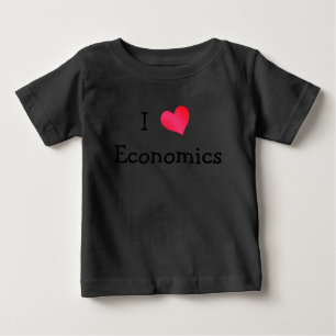T-shirt Pour Bébé I Love Economics