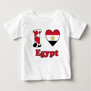 T-shirt Pour Bébé I love Egypt