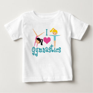 T-shirt Pour Bébé I Love Gymnastique