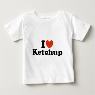 T-shirt Pour Bébé I Love Ketchup