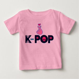 T-shirt Pour Bébé I Love KPop Sporty, élégant et respirant