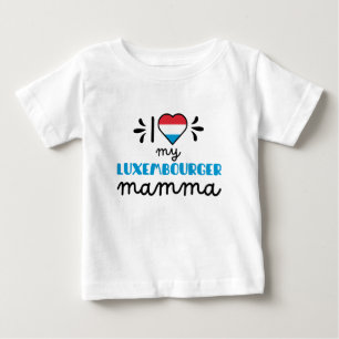 T-shirt Pour Bébé I Love My Luxembourger Mamma mignonne