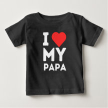 I Love My Papa Famille Amour Coeur Cadeau