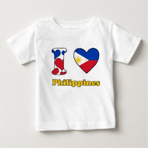 T-shirt Pour Bébé I Love Philippines