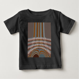 T-shirt Pour Bébé I Love Tour Eiffel Paris Avec amour bleu ciel colo