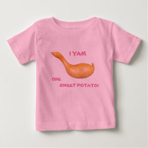 T-shirt Pour Bébé I patate douce de l'igname une