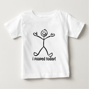 T-shirt Pour Bébé I Pooped aujourd'hui