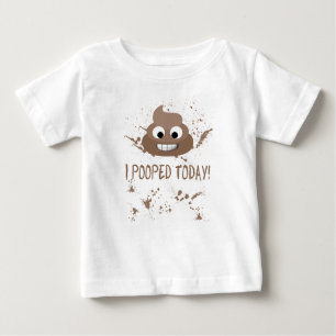 T-shirt Pour Bébé I Pooped aujourd'hui ! Chemise drôle d'enfants