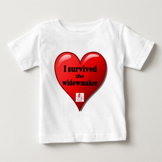 T-shirt Pour Bébé I Survived the widowmaker (Devant)