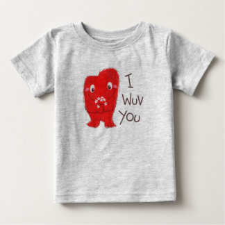 T-shirt Pour Bébé I Wuv You Tee