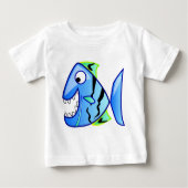 T-shirt Pour Bébé icône-27971 icône poisson bleu applications thème  (Devant)