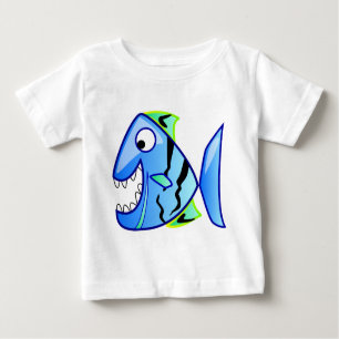 T-shirt Pour Bébé icône-27971 icône poisson bleu applications thème 
