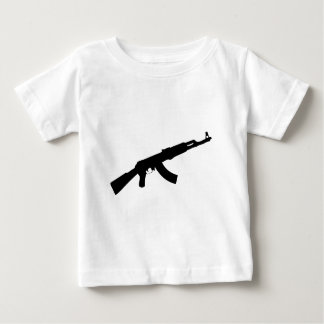 T-shirt Pour Bébé icône de pistolet noir ak 47