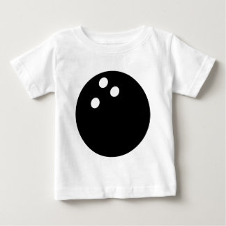 T-shirt Pour Bébé icône noire de la balle de bowling