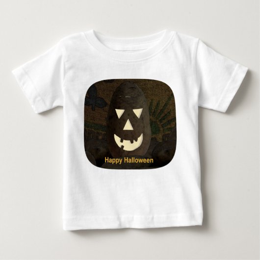 T-shirt Pour Bébé Idaho Pomme de terre Tato lantern (Devant)