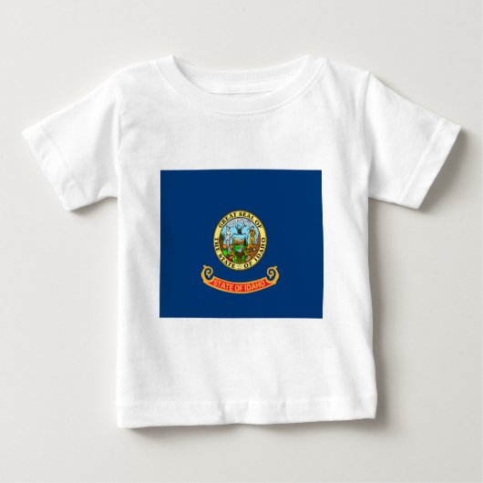T-shirt Pour Bébé Idaho State Flag (Devant)