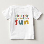 T-shirt Pour Bébé Idéal 1Er Voyage Autour Du Soleil Anniversaire Gar (Dos)