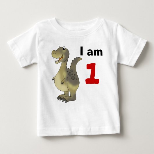 T-shirt Pour Bébé Idée cadeau de dinosaure 1er anniversaire (Devant)